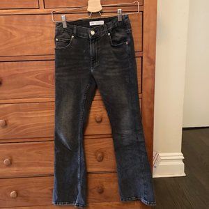 Zara Girls Black Flare Jeans, size 11-12